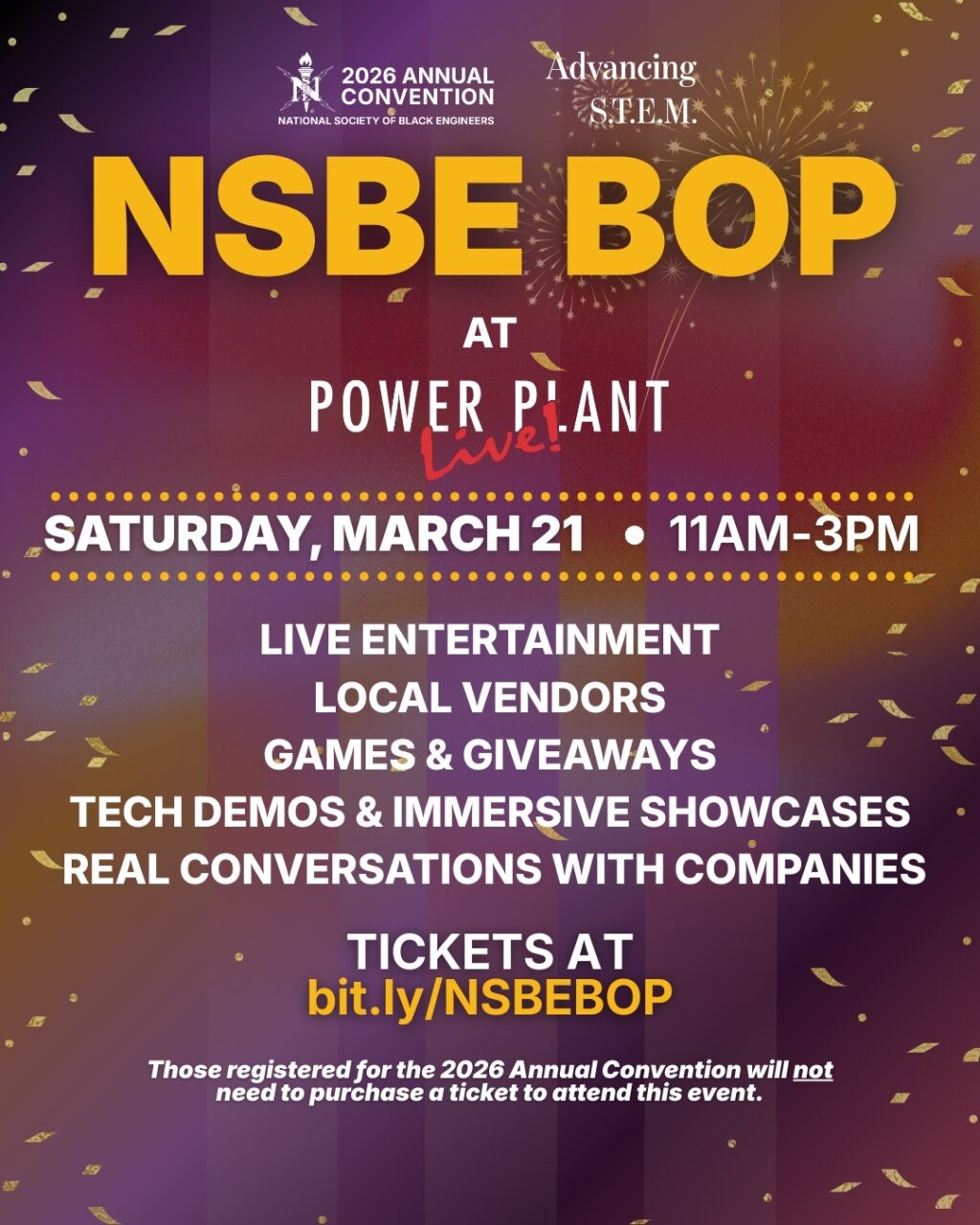 Welcome from the Convention Planning Chair, Jazmine Bullock